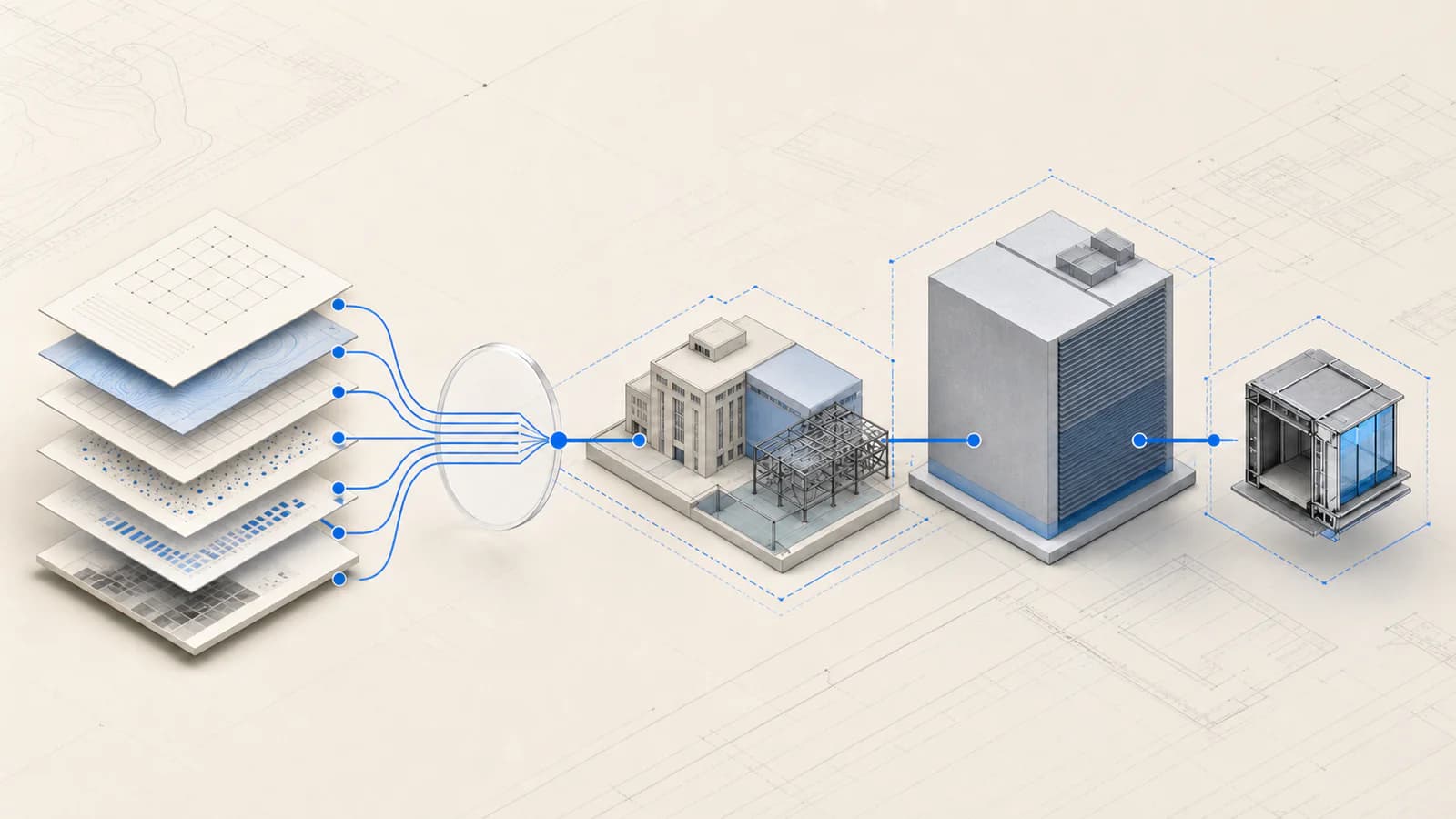 Editorial flow of public project records toward a prime contractor and specialist subcontractor